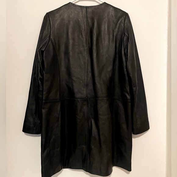 Neiman Marcus Exclusive Black Leather Jacket - Picture 2 of 7